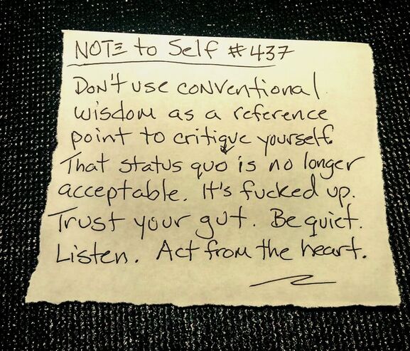 Note to self by michael dickes image